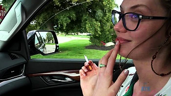 Cute brunette young hookup amateur teen blowjob