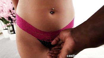 Casting fuck in the missionary pose with a busty brunette Kloe