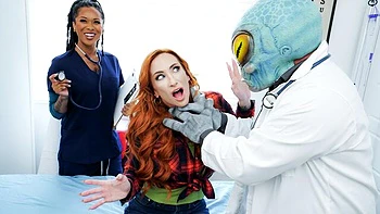 Two MILFs Sophia Locke and Cali Sweets have fun with a shared penis