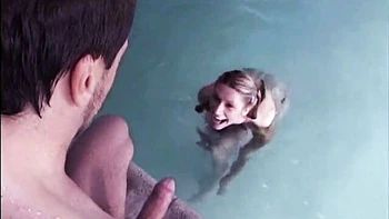 Poolside fuck with a flexible long-legged angel Crystal Ray