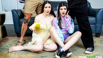 Perfct sex compilation with hot girlfriends Khloe Kapri and Penelope Reed