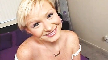 Cutie with nice ass Michelle Christian knows how to suck a dick