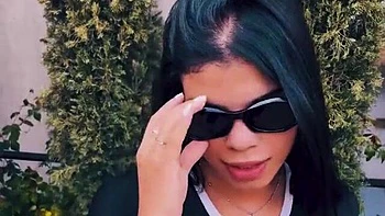 Outdoor no nude posing session with a hot curvy brunette