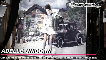 Sex hungry Adelle Unicorn and Adelle at reality clip