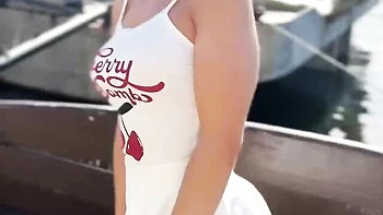 Smiling Cara and Cara's swallow xxx