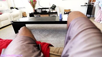 Dez Hansen's small tits smut by Teen Loves Black