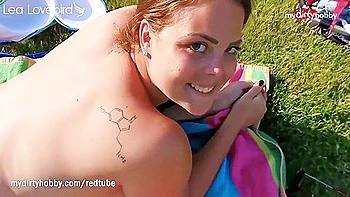 Fat Breasty Teen 18+ Outdoors Anal Creampie