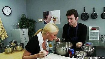 Big-boobed blonde Sophie Dee penetrated in the classroom