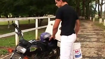 Hot mulatto with a big tail moaning and enjoying giving her pussy and spit Very tasty for Leonardo: Porn