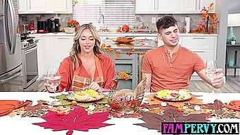 Mature Stepmother Stuffed Like A Turkey - Armani Black