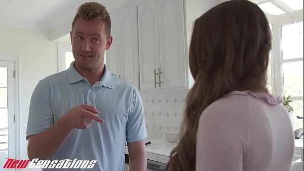 New Sensations - Big Tit Teen Babysitter Penelope Kay Opens Wide