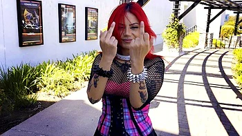 Tattooed chick with good ass Rose Darling likes hardcore sex