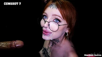 Two hot babes Sona Bella and Riley Moon getting banged through gloryhole