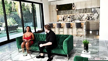 Thrilled Vince Karter and Lily Starfire at foot porn smut