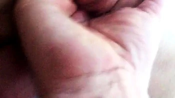 Hot and horny amateur teen girl fingering her tight ass