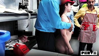 Shoplyfter featuring Pixie Smalls and Juan Largo's curvy scene