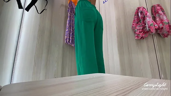 WOMEN'S FITTING ROOM - PERVERT TEEN CUMS PUBLICLY  CarryLIght