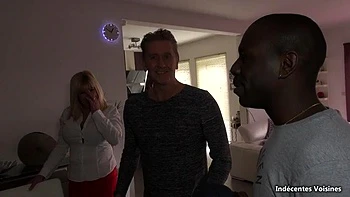 My husband watches me fucked by BBC doggy and cowgirl