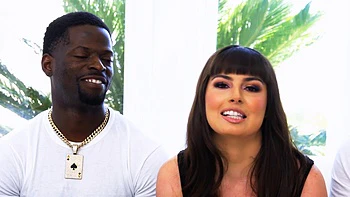 Bikini pool party turns into intense interracial anal gangbang