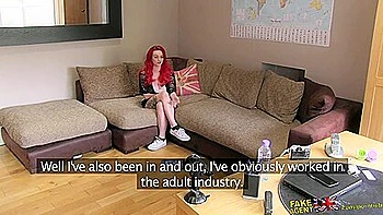 18+ Redhead Teen Fucked Hard With Massive Tits & Anal