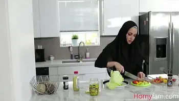 Stepsister In Hijab Sins With Christian StepBrother- Milu Blaze