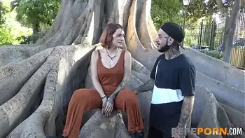 Amazing Malafalda is not afraid of PUBLIC BLOWJOBS and super-hard sex!!