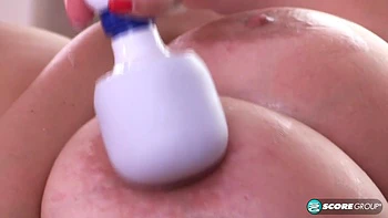 Monica Love’s Big Tits and Ass Vibrate with Toys