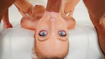 Mick Blue fucked sexy blonde Barbie Feels in stockings and nylon lingerie.