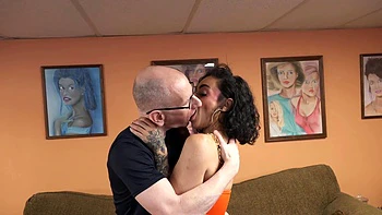 Two girls are not enough for the young man, he wants more.