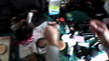 Blonde Romanian Sucks Cock in Heels and Lingerie