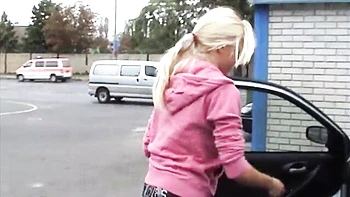 Blonde Sophie Moone Nude Cleanup After Car Fuck