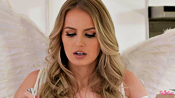 Blonde Lesbians Scissor and Lick Pussy Bottomless