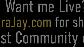 Cover-girl Sara Jay's high heels scene