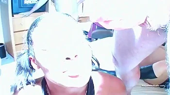 Chelsea & Cleo's Gang Bukkake with Ebony Blowjobs