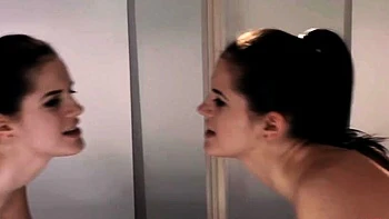 Brunette Teens Lick and Cum Close