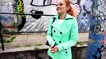Skinny German Redhead Teen with Small Tits Squirts Hard