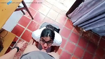 Colombian Teen Gets Rough Anal After School Creampie