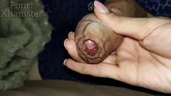 Slow Stepsister Handjob & Massive Cumshot Close-Up