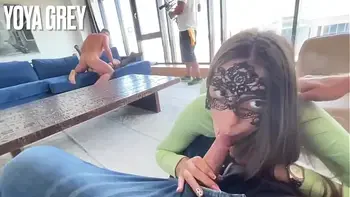 Backstage Blowjob During Pissing Anal Sex Shooting in Backstage