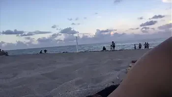 Jillian Goes To The Beach (In A Tiny Gold Bikini)