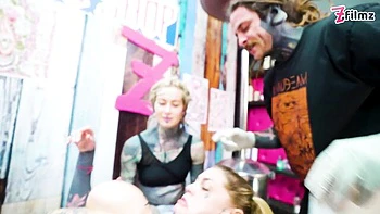 Dirty Dreaz Tattooed Babe Sucks Big Cock