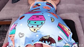 Stepdad Fingers Innocent Stepdaughter to Orgasm - First Time Close-Up