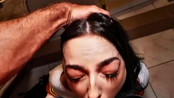 Tag team fucking and blowjob on the job site