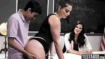 Ricky Spanish, Penney Play And Sophia Burns - Big Bottom Fucks Teachers Stepson