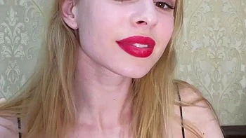 Blonde milf solo masturbates with toys