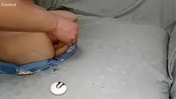 Insane Stepsister Masturbation with Thrusting Dildo