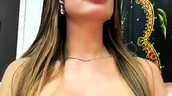 Brunette Masturbates Solo On Webcam