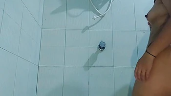 Caught Naked Stepsister Showering - Indian Village Girl