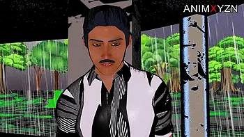 Hot Desi Aunty Neha Gets Soaked Fucking in the Rain