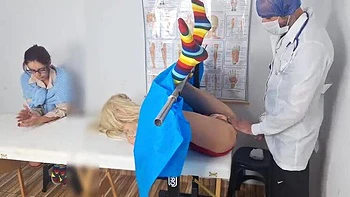 Step Mom Takes Teen Stepdaughter To First Gyno Exam - Redhead Fanny Squirting & Medical Fetish